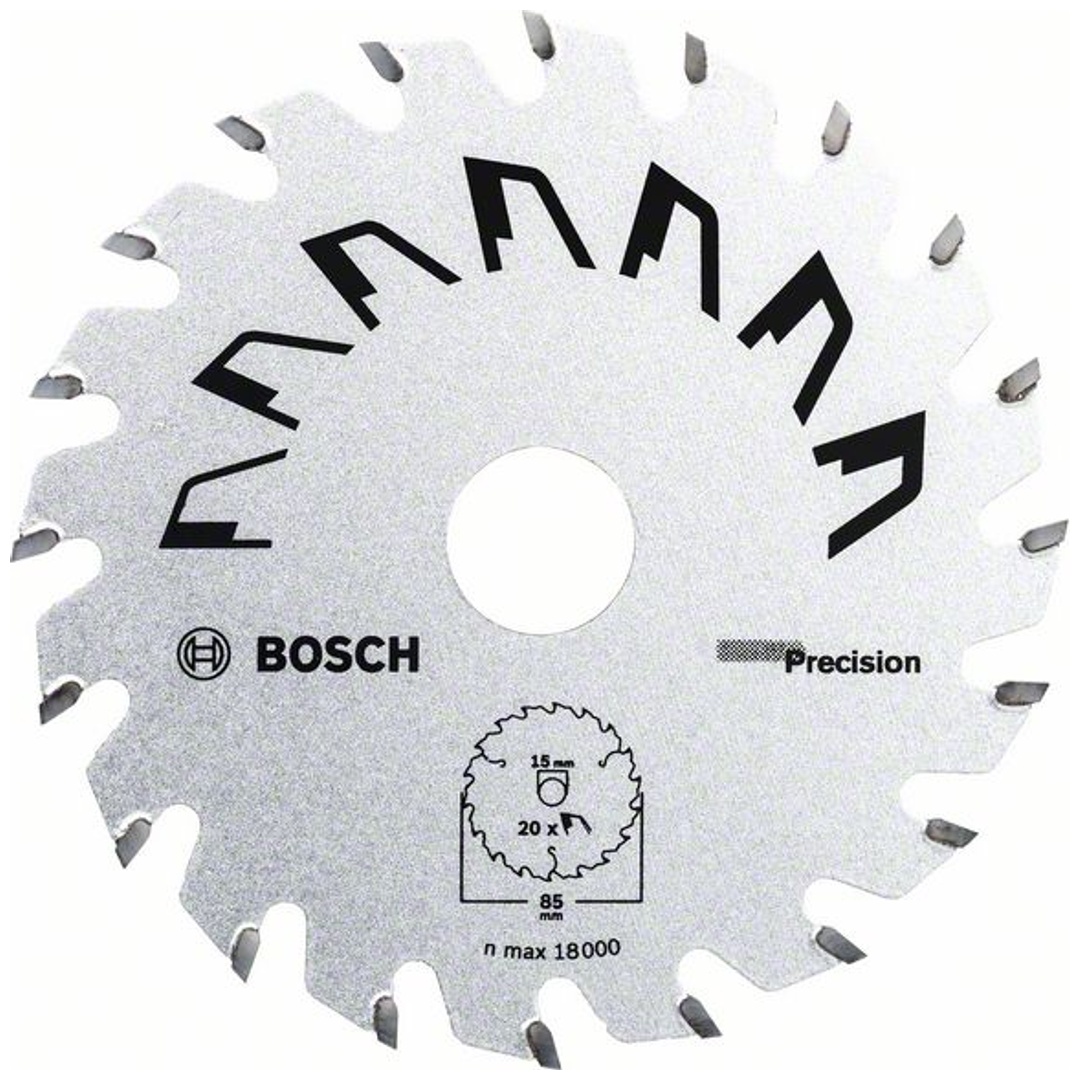 Bosch Kreissägeblatt PRECISION 85 x 15 x 1,1 mm, 20
