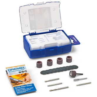 Dremel Multifunktionswerkzeug Set zur Holzbearbeitung (681), 20-tlg.