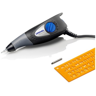 Dremel Gravierer 290-1 Kompaktwerkzeug (35 W) mit 1 Zubehör, 1 Schablone