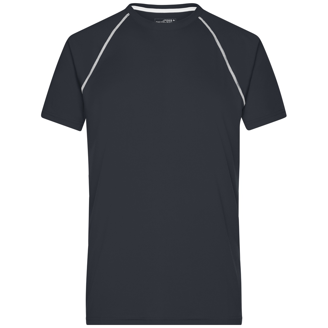 James & Nicholson Funktions-Shirt Herren JN496 Gr. XL black/white