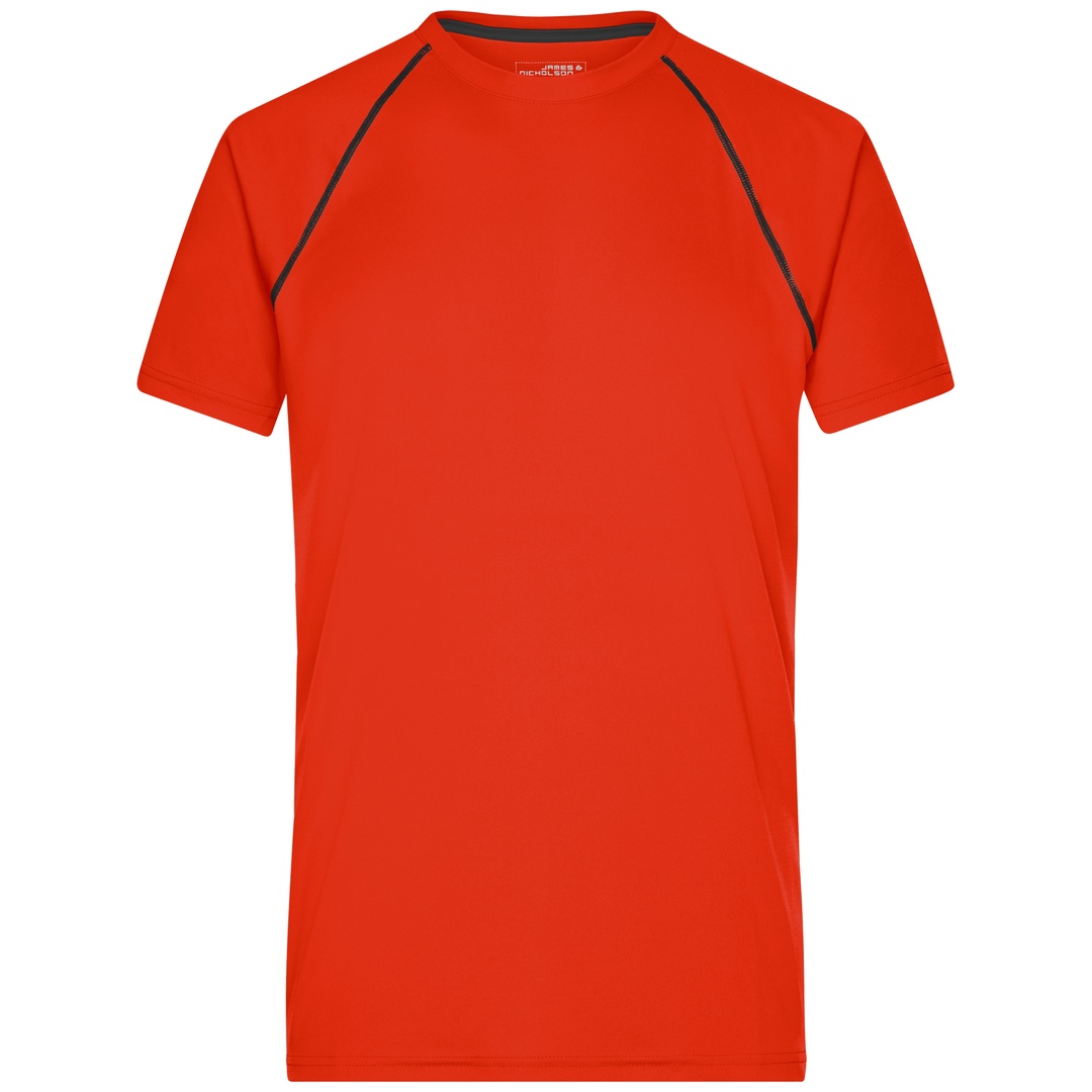 James & Nicholson Funktions-Shirt Herren JN496 Gr. M bright-orange/black