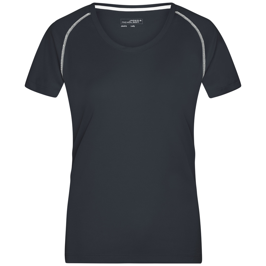 James & Nicholson Funktions-Shirt Damen JN495 Gr. 2XL black/white