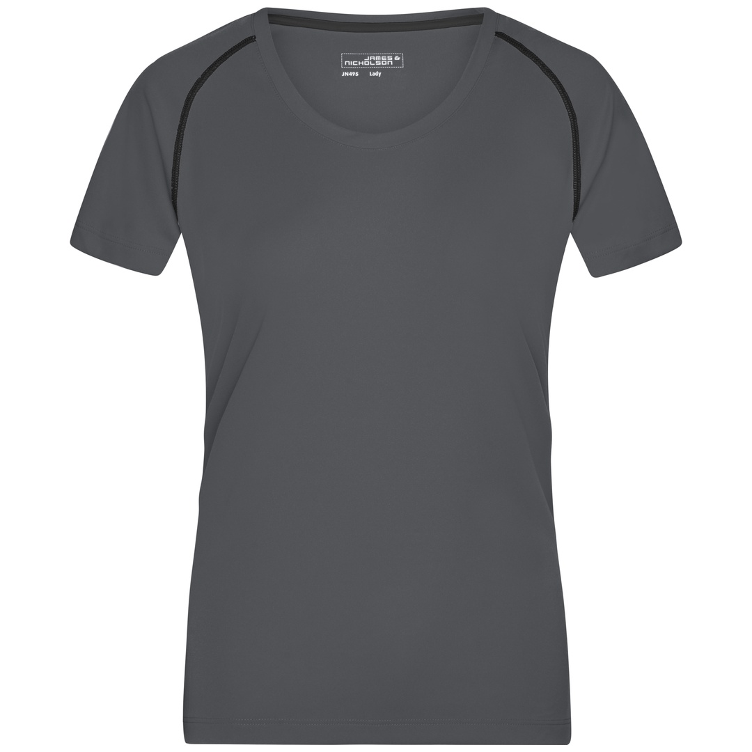 James & Nicholson Funktions-Shirt Damen JN495 Gr. XS titan/black