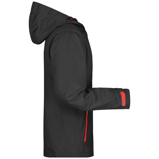 James & Nicholson Ultraleichte Softshelljacke Herren JN1098 Gr. 3XL black/red - 3