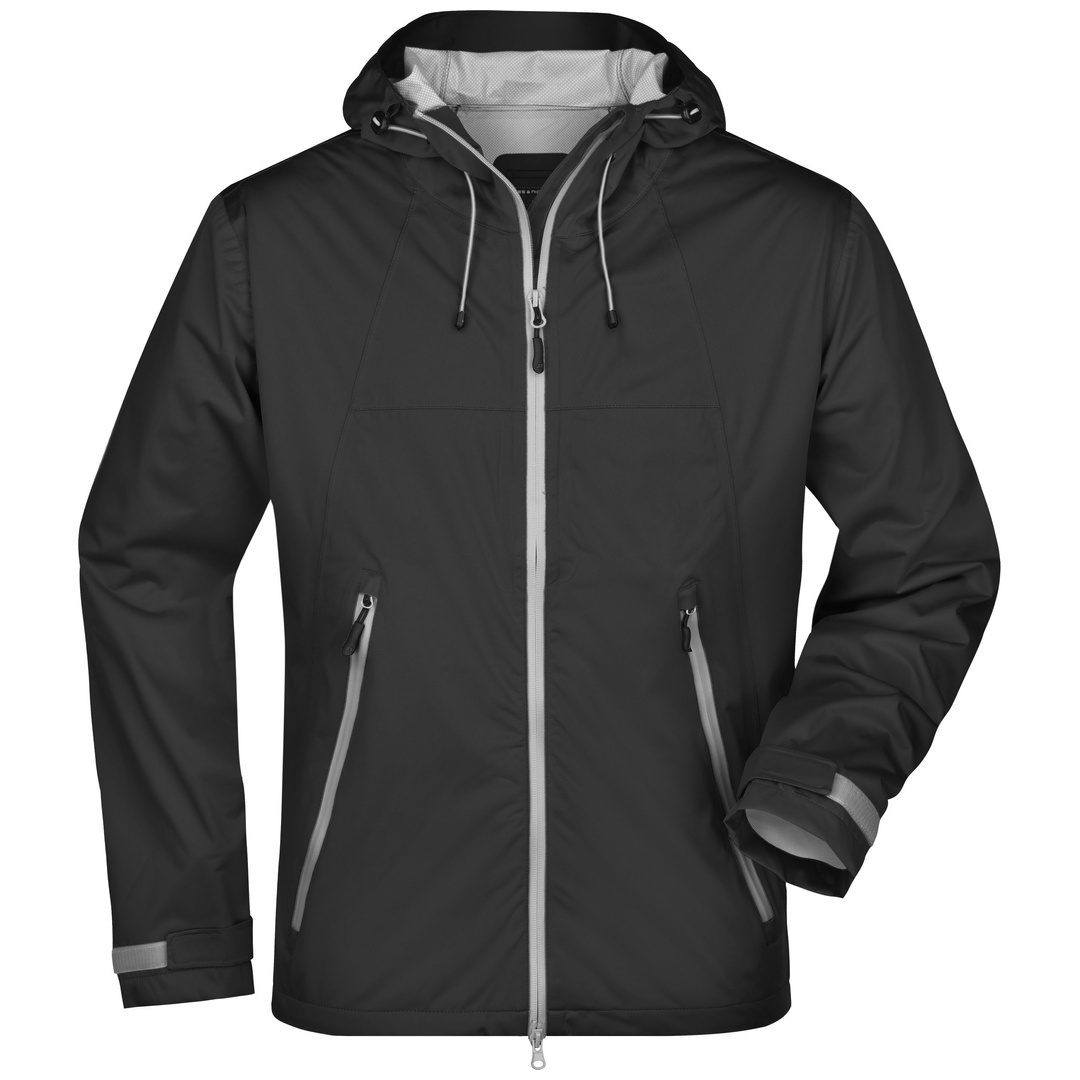 James & Nicholson Ultraleichte Softshelljacke Herren JN1098 Gr. M schwarz/silber