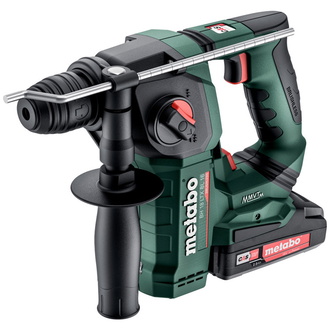 Metabo Akku-Bohrhammer BH 18 LTX BL 16, incl. 2x Akku Li-Power 2 Ah, Ladegerät, Zubehör, metaBOX