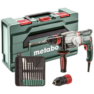 Metabo Multihammer UHE 2660-2 Quick Set, incl. Bohrer-/Meißelsatz (10-tlg.), Zubehör, metaBOX