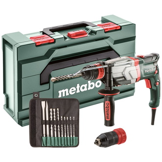 Metabo Multihammer UHEV 2860-2 Quick Set, incl. Bohrer-/Meißelsatz 10-tlg., Zubehör, metaBOX