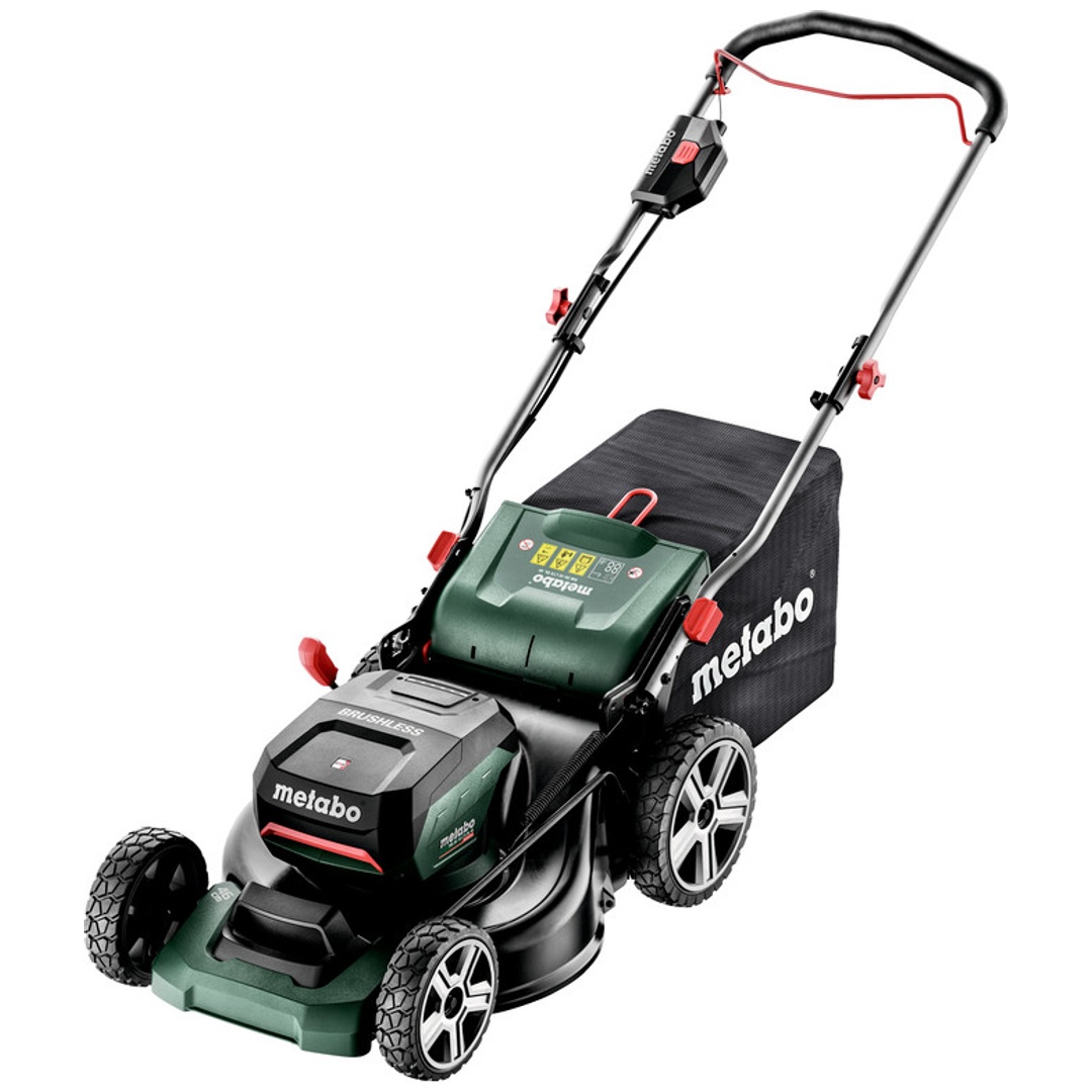 Metabo Akku-Rasenmäher RM 36-18 LTX BL 46, Karton, 18V 2x5.2Ah Li-Power + ASC 145 Duo