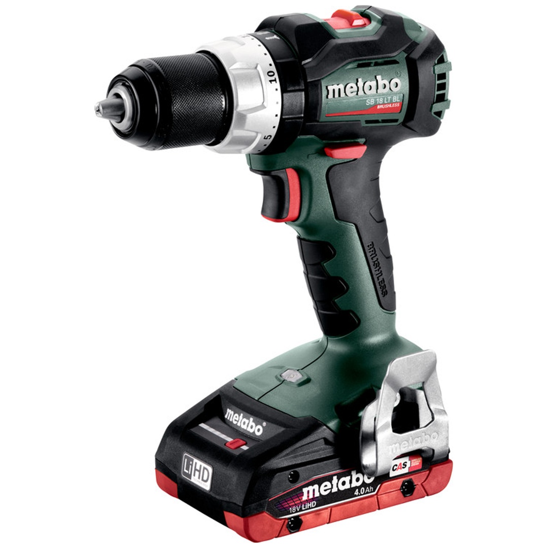 Metabo Akku-Schlagbohrschrauber SB 18 LT BL, metaBOX 145, 18V 2x4Ah LiHD + ASC 55