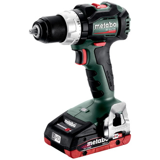 Metabo Akku-Bohrschrauber BS 18 LT BL, metaBOX 145, 18V 2x4Ah LiHD + ASC 55