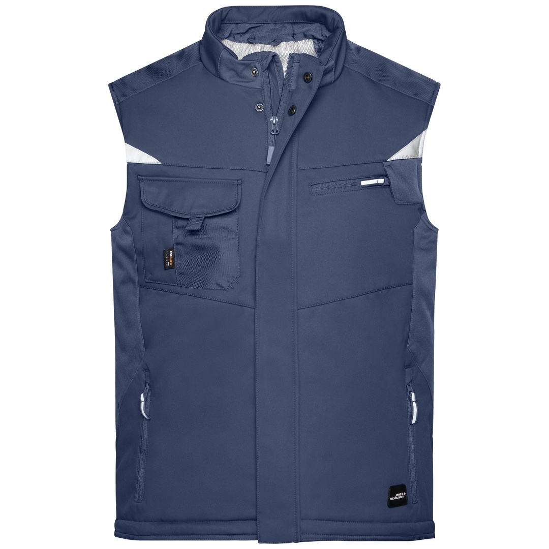 James & Nicholson Professionelle Softshellweste mit Innenfutter JN825 Gr. 2XL navy/navy