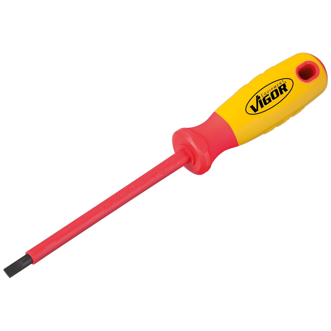 VIGOR VDE Schraubendreher, Schlitz Profil, SW 1 x 5,5 mm