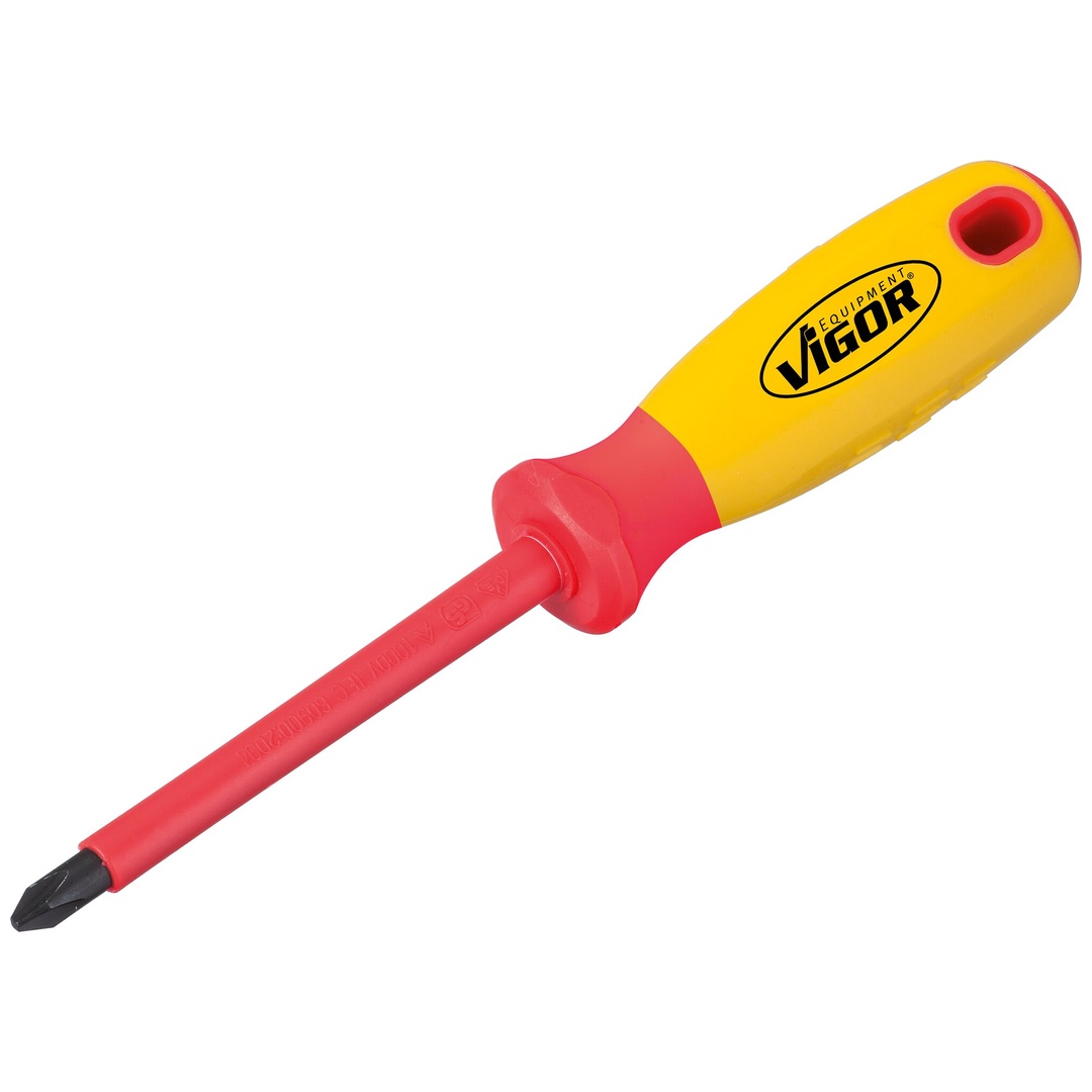 VIGOR VDE Schraubendreher, Kreuzschlitz Profil PH, SW PH2