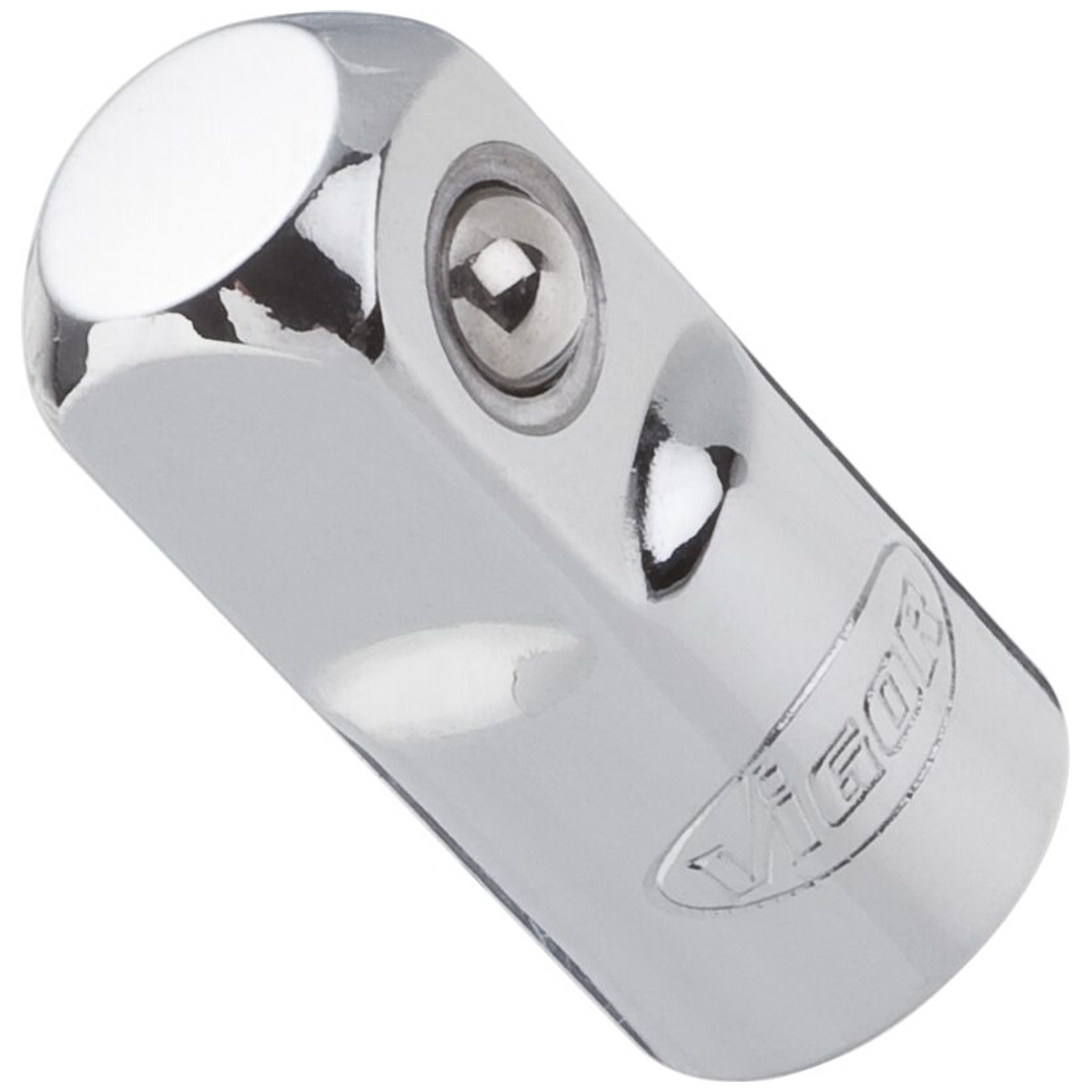 VIGOR Adapter, 3/8 (10 mm) Vierkant hohl, 1/2 (12,5 mm) Vierkant massiv, 36 mm