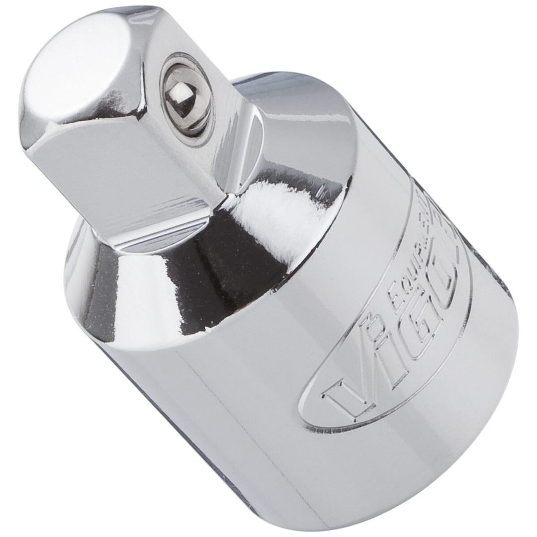 VIGOR Adapter, 1/2 (12,5 mm) Vierkant hohl, 3/8 (10 mm) Vierkant massiv, 36 mm