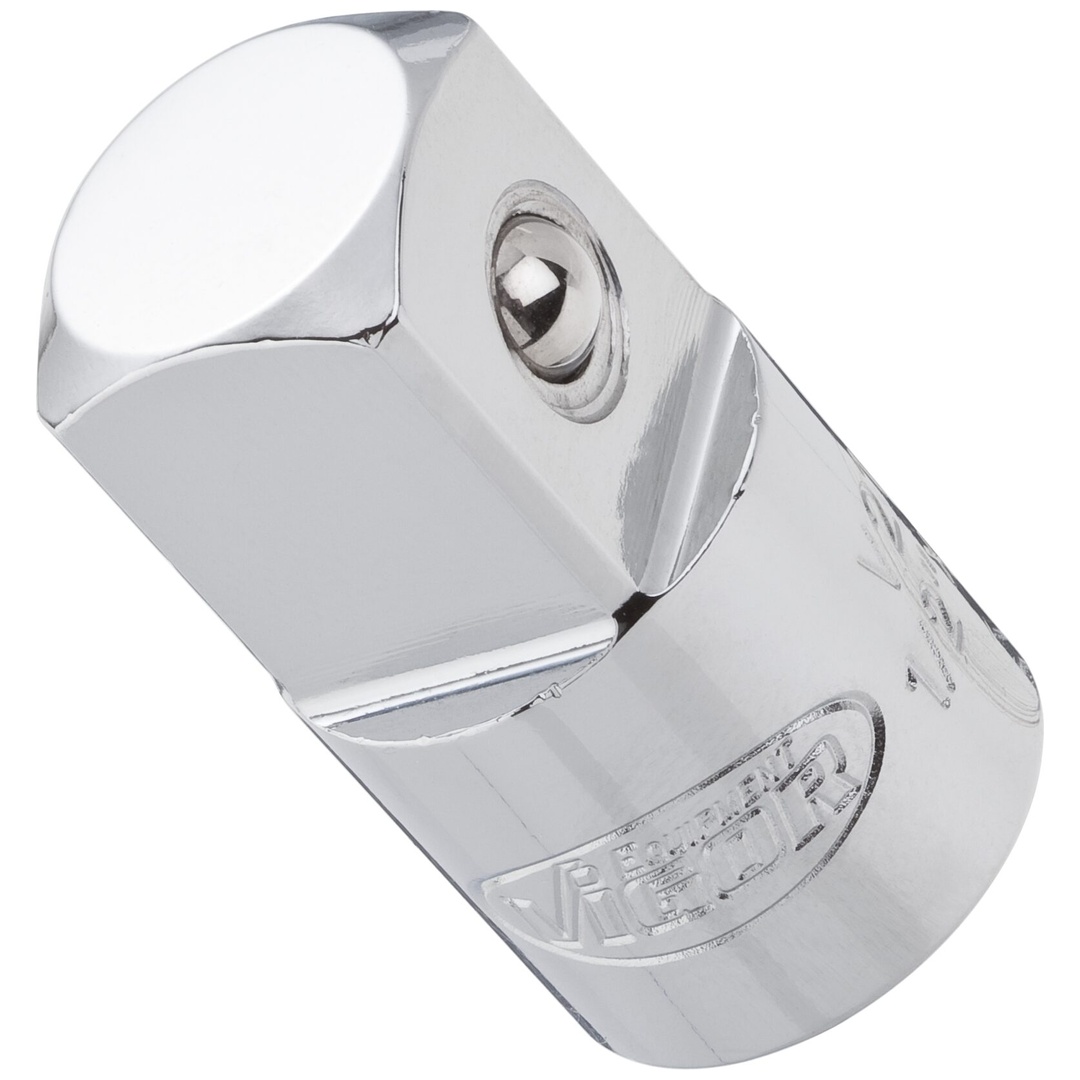 VIGOR Adapter, 1/2 (12,5 mm) Vierkant hohl, 3/4 (20 mm) Vierkant massiv, 46 mm