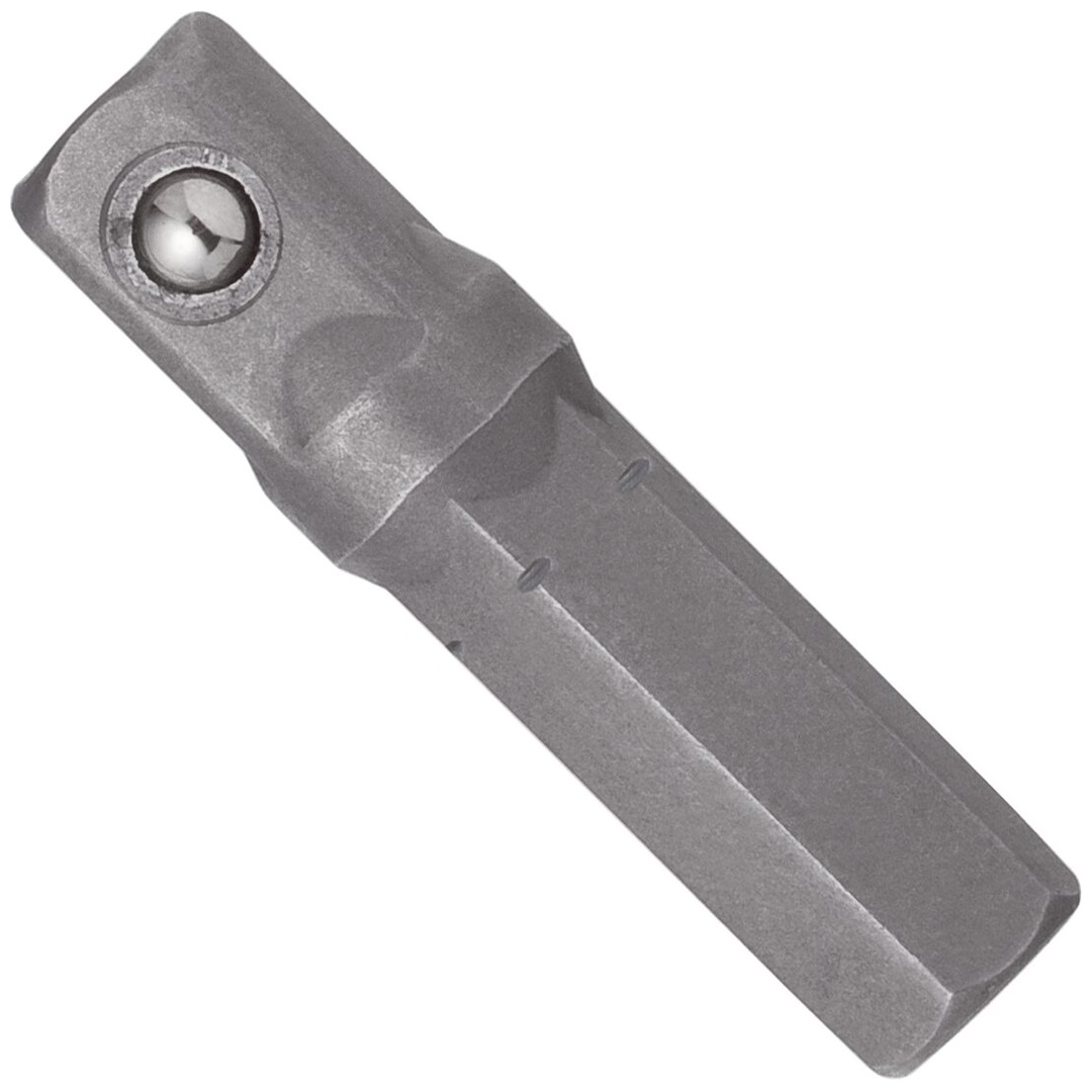 VIGOR Adapter, 1/4 (6,3 mm) Sechskant massiv, 1/4 (6,3 mm) Vierkant massiv, 25 mm