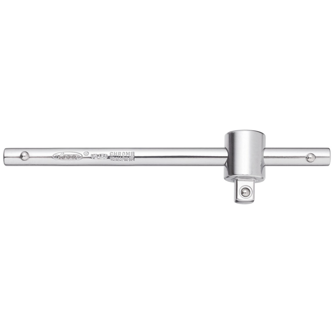 VIGOR Gleitgriff, 1/4 (6,3 mm) Vierkant hohl, 1/4 (6,3 mm) Vierkant massiv, 110 mm