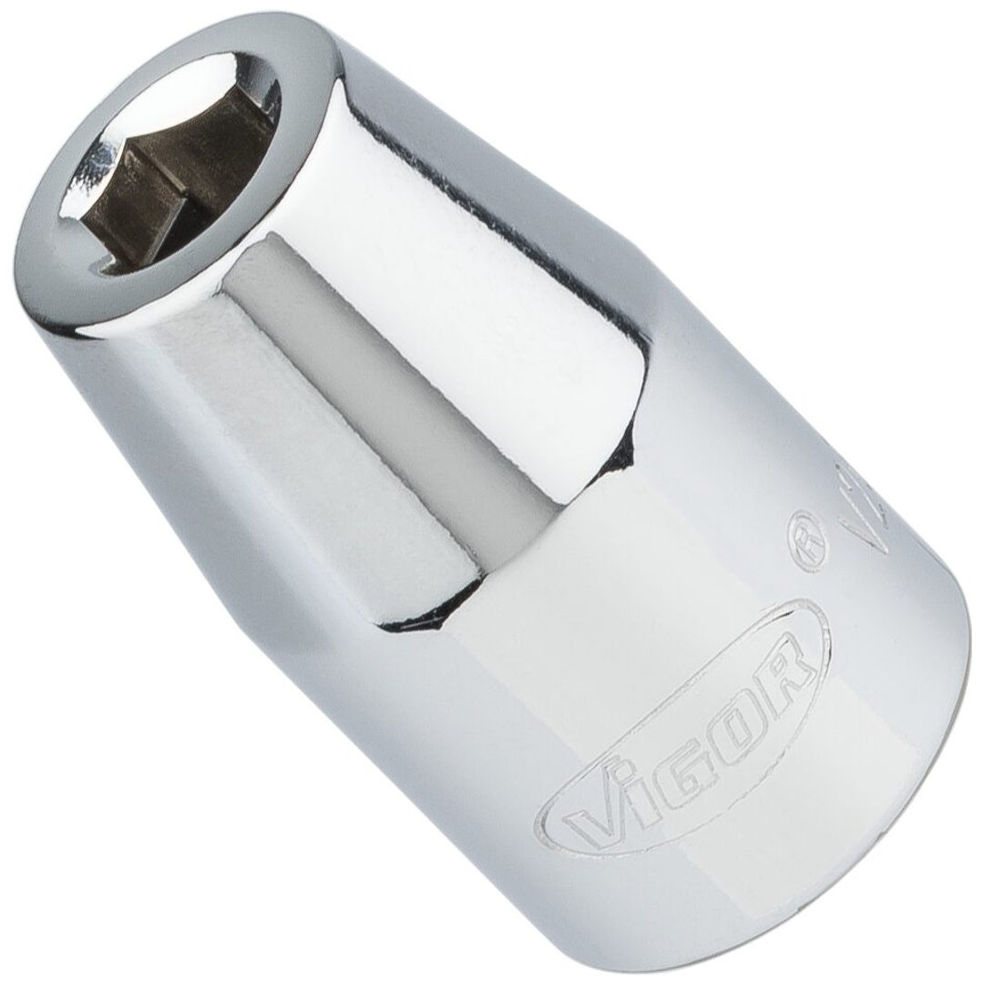 VIGOR Bit Adapter, 1/2 (12,5 mm) Vierkant hohl, 5/16 (8 mm) Sechskant hohl, 37 mm