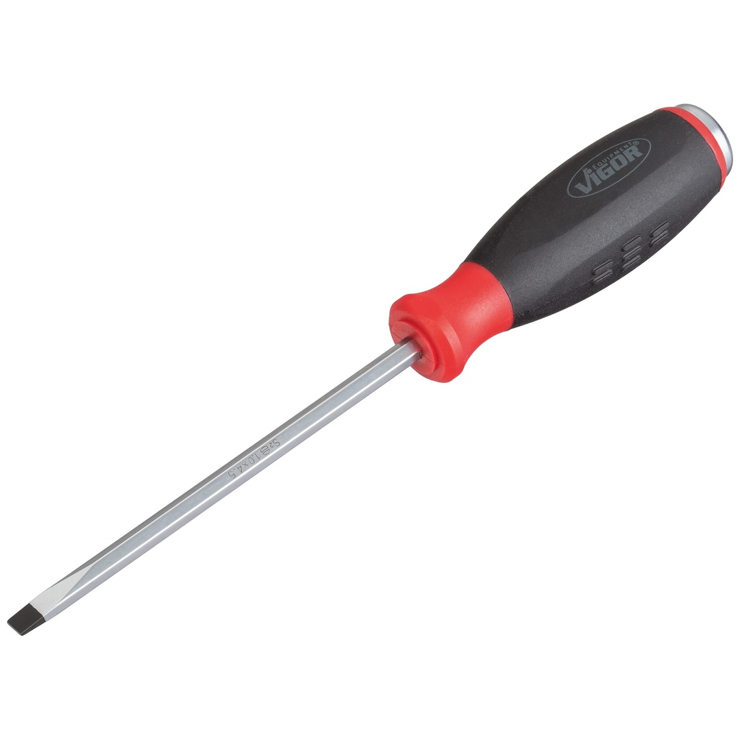 VIGOR Schraubendreher, mit Schlagkappe, Schlitz Profil, SW 1 x 4,5 mm