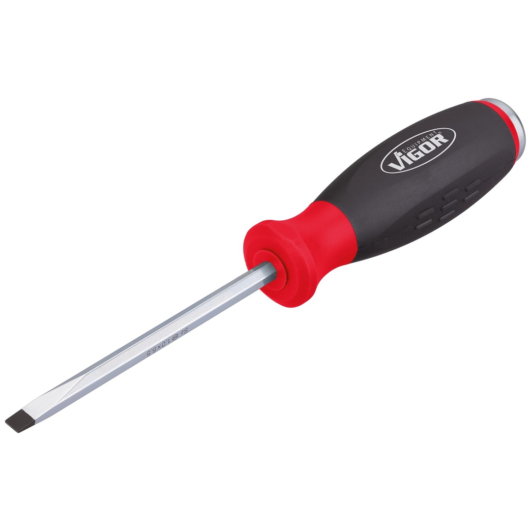 VIGOR Schraubendreher, mit Schlagkappe, Schlitz Profil, SW 1 x 5,5 mm