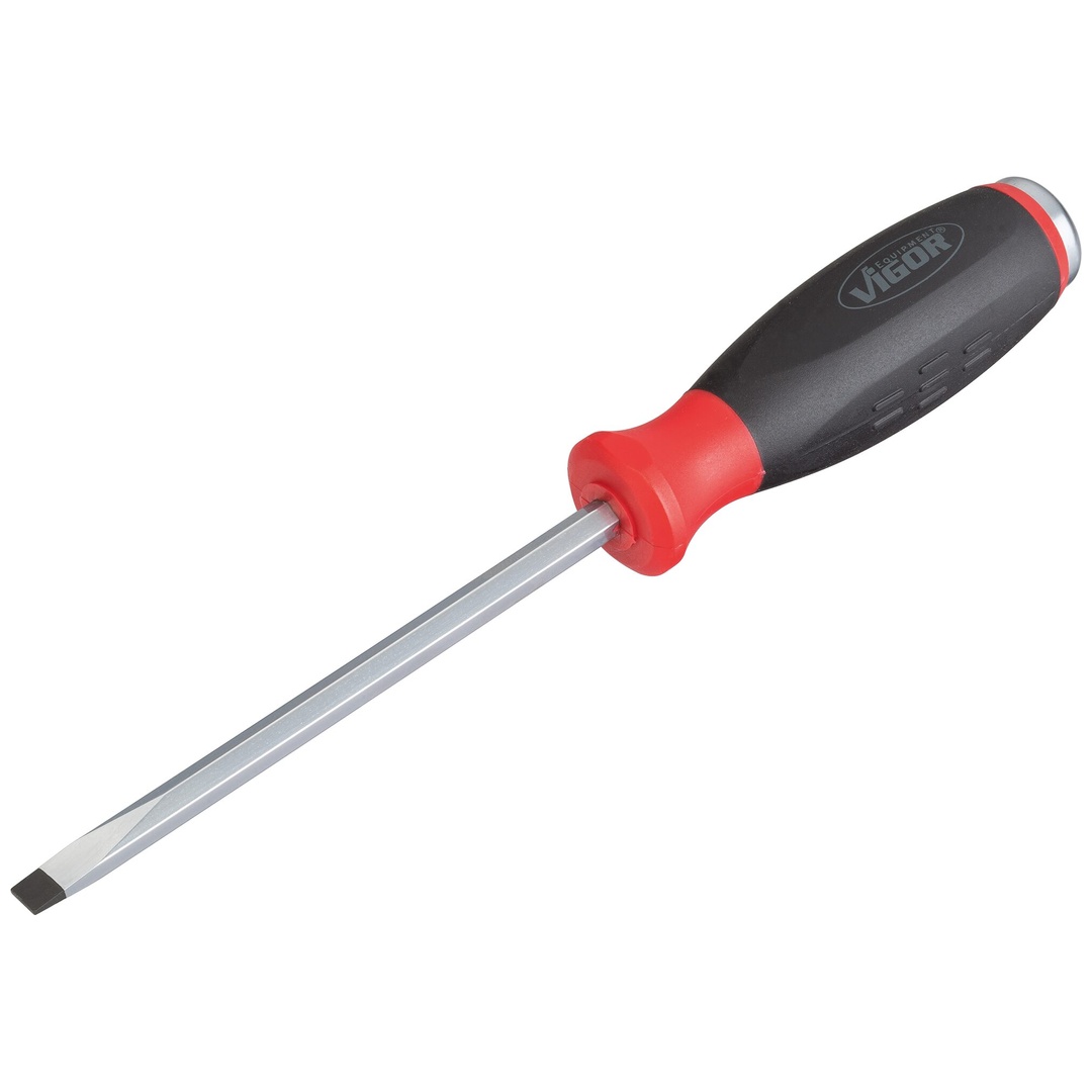 VIGOR Schraubendreher, mit Schlagkappe, Schlitz Profil, SW 1,2 x 6,5 mm