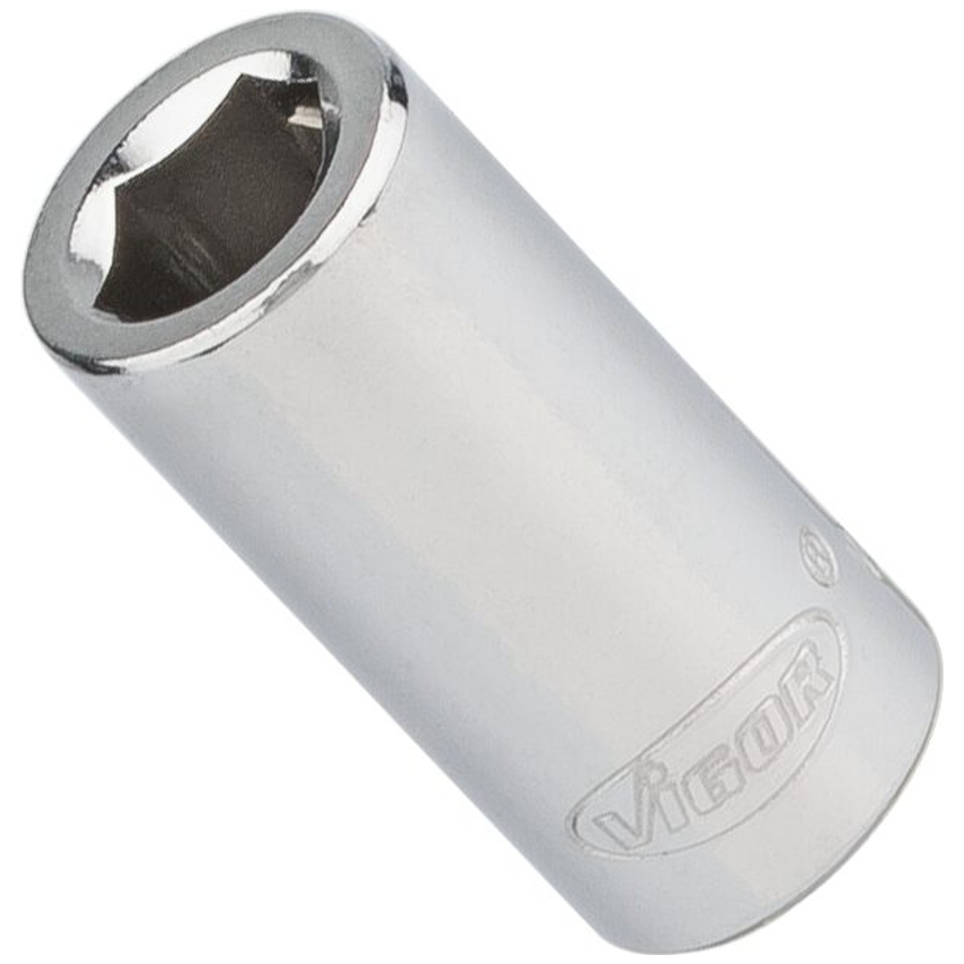 VIGOR Bit Adapter, 1/4 (6,3 mm) Vierkant hohl, 1/4 (6,3 mm) Sechskant hohl, 25 mm