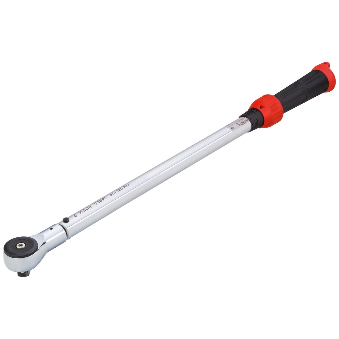 VIGOR Drehmomentschlüssel, 60 - 320 Nm, Genauigkeit: 4%, 1/2 (12,5 mm) Vierkant massiv, 610 mm