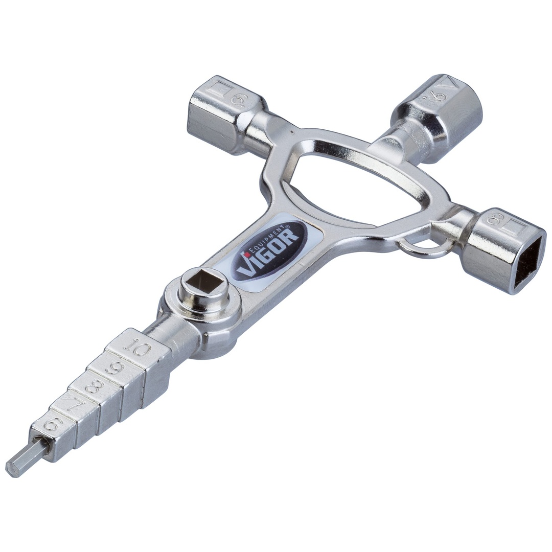 VIGOR Baustellenschlüssel, MasterKey, Bau, (LxB) 170 x 80 mm