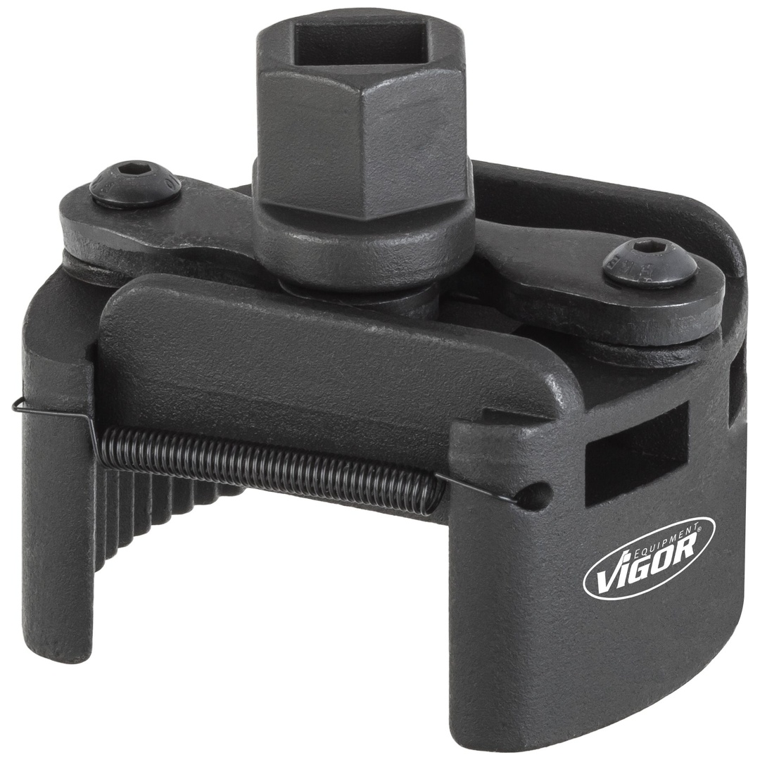 VIGOR Ölfilter-Spannschlüssel, 60 - 80 mm, universal, 21 mm Außen-Sechskant, 1/2 (12,5 mm) Vierkant hohl, 60 - 80 mm