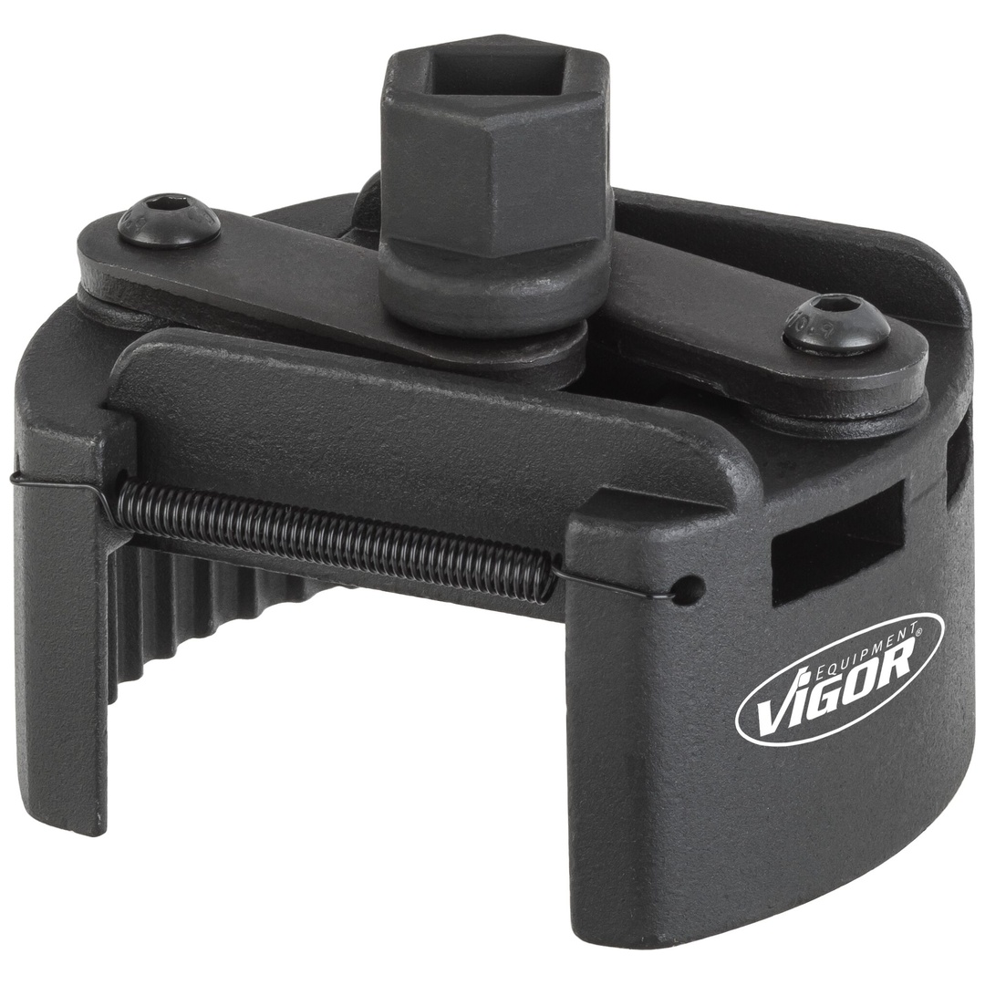 VIGOR Ölfilter-Spannschlüssel, 80 - 115 mm, universal, 22 mm Außen-Sechskant, 1/2 (12,5 mm) Vierkant hohl, 80 - 115 mm