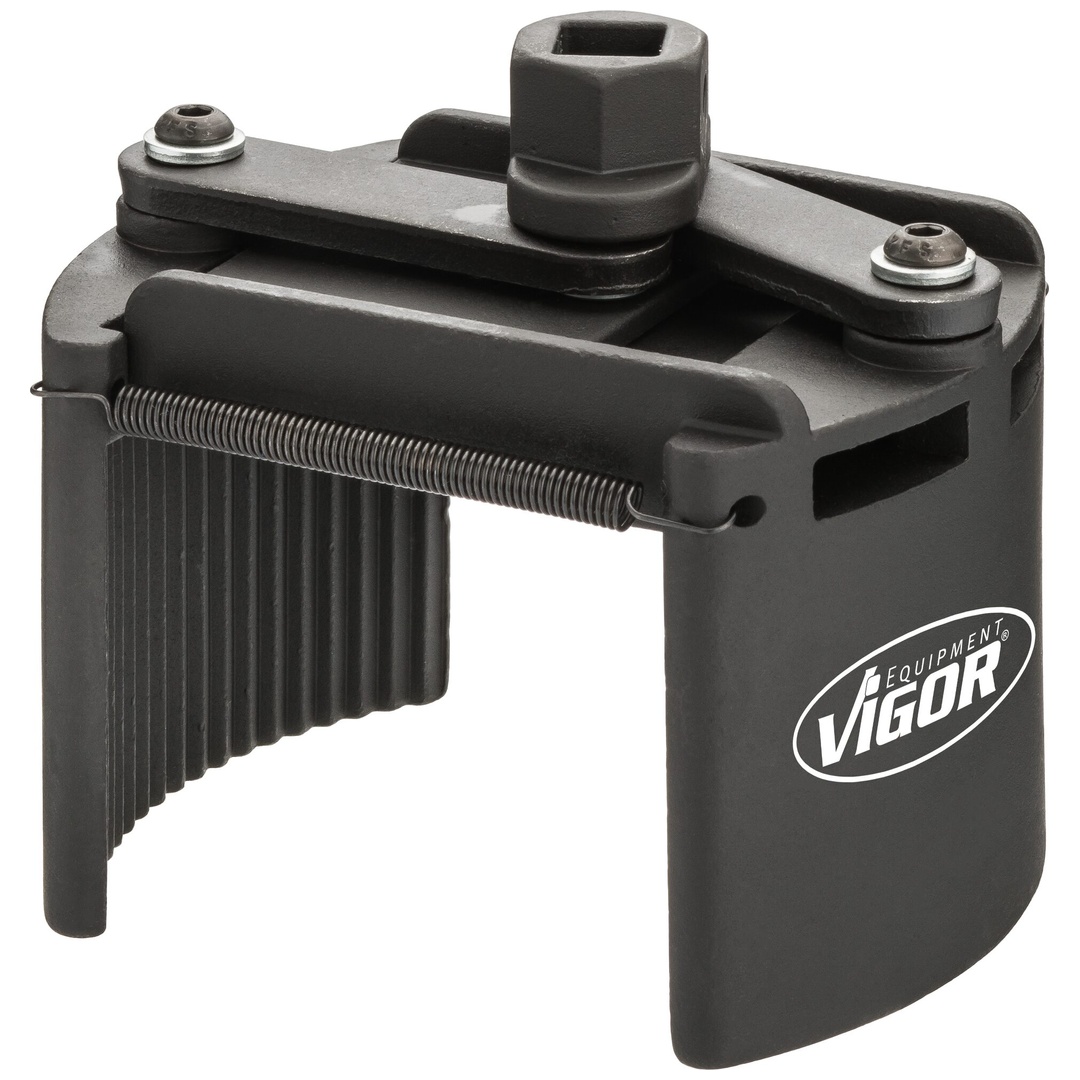 VIGOR Ölfilter-Spannschlüssel, 115 - 140 mm, universal, 24 mm Außen-Sechskant, 1/2 (12,5 mm) Vierkant hohl, 115 - 140 mm