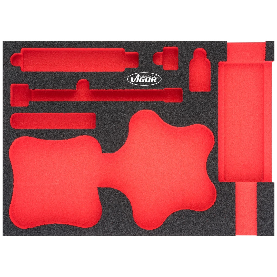 VIGOR Weichschaumeinlage, leer, V4904-L, (LxBxH) 393 x 282 x 35 mm