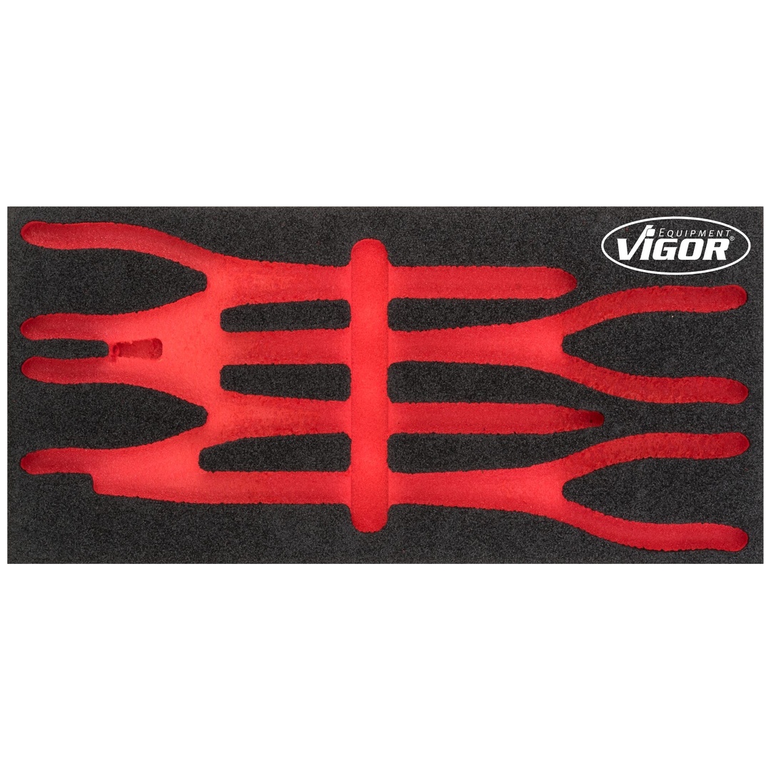 VIGOR Weichschaumeinlage, leer, V4995-L, (LxBxH) 393 x 188 x 35 mm