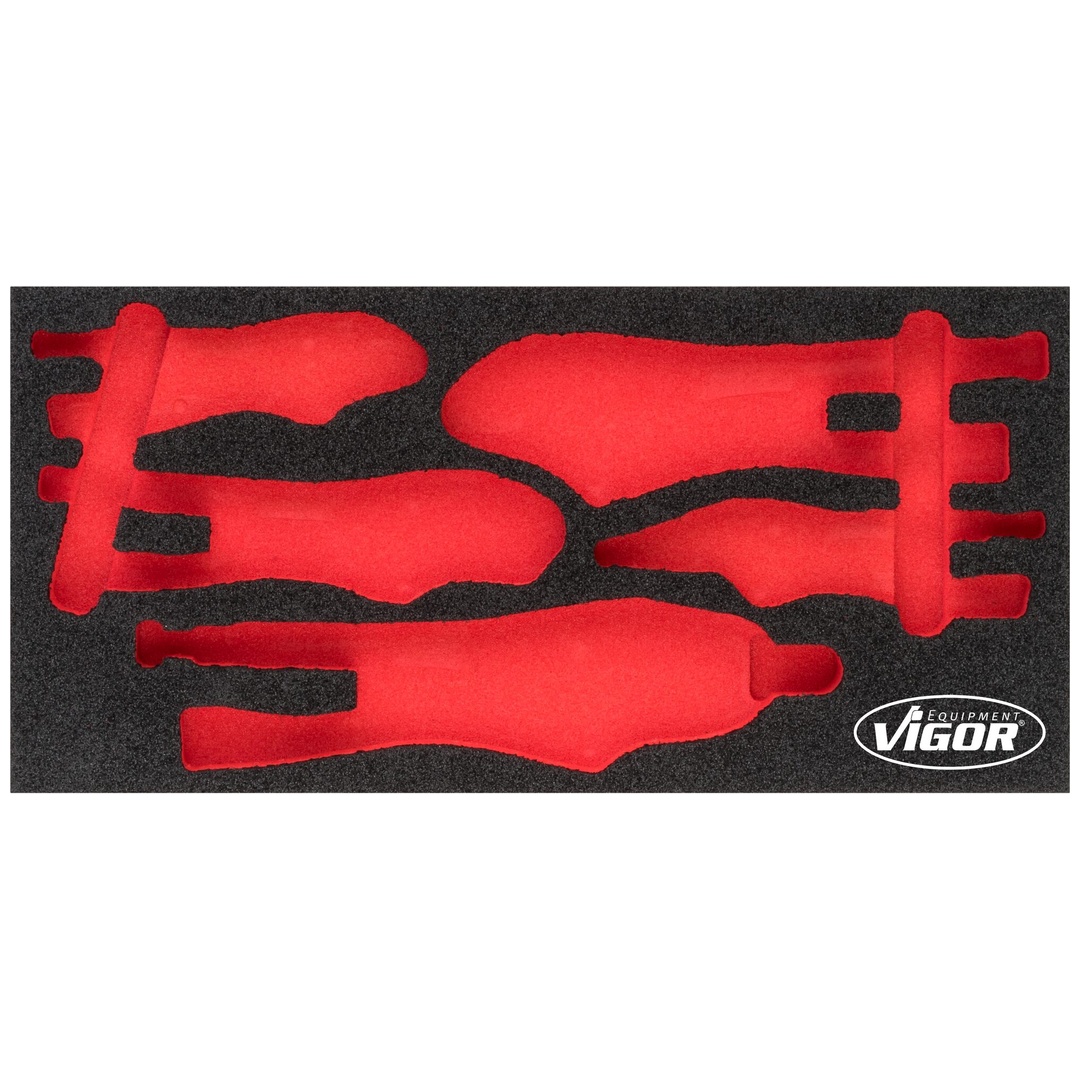 VIGOR Weichschaumeinlage, leer, V5004-L, (LxBxH) 393 x 188 x 35 mm