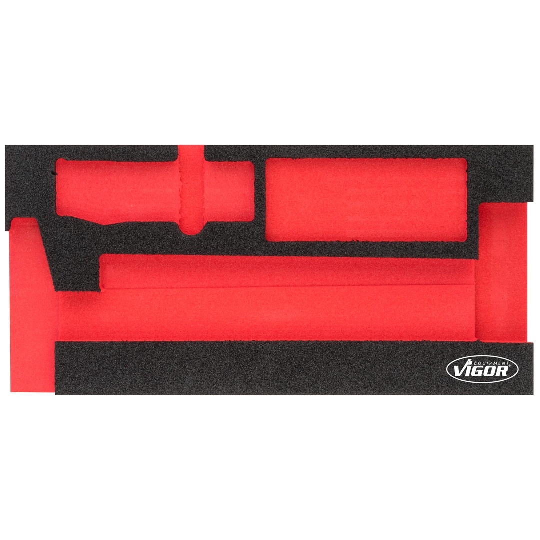 VIGOR Weichschaumeinlage, leer, V5006-L, (LxBxH) 393 x 188 x 35 mm