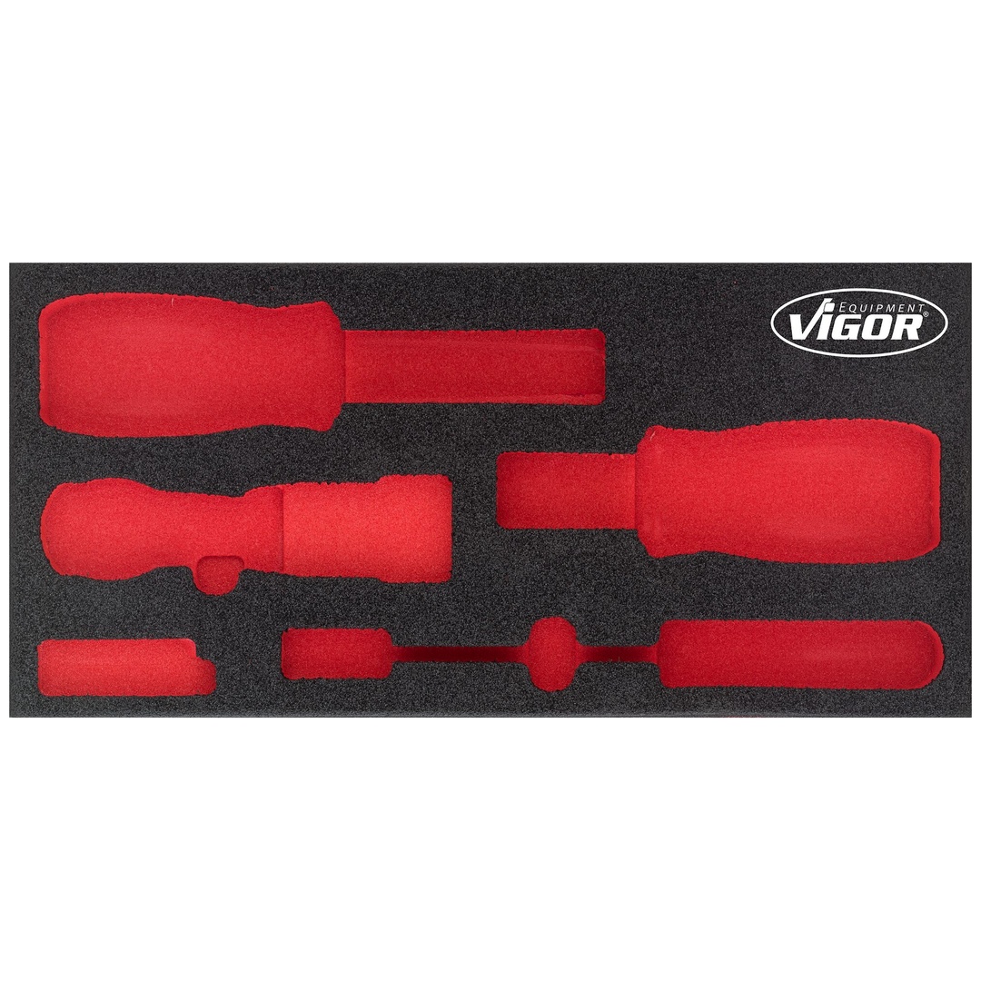 VIGOR Weichschaumeinlage, leer, V5017-L, (LxBxH) 393 x 188 x 35 mm