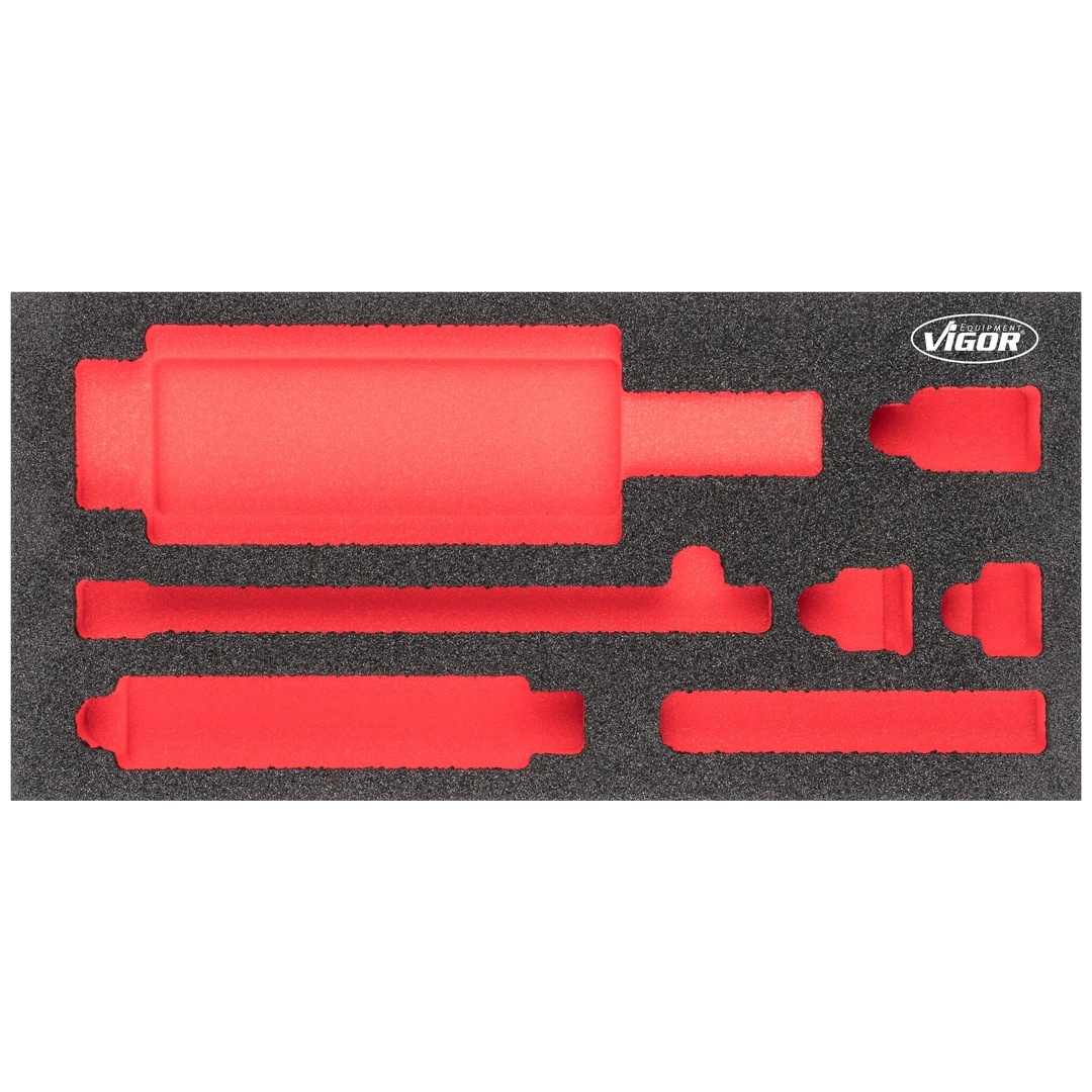 VIGOR Weichschaumeinlage, leer, V5058-L, (LxBxH) 393 x 188 x 35 mm
