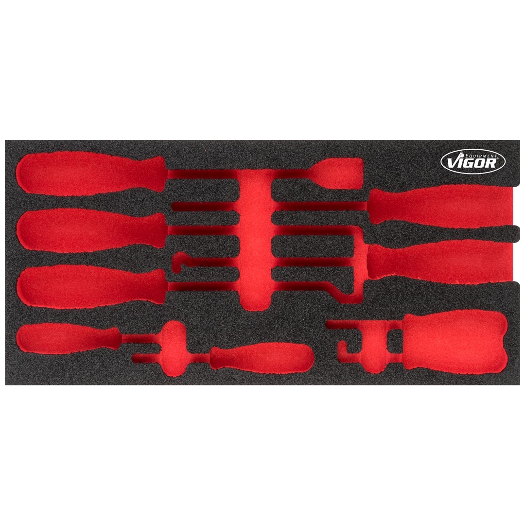 VIGOR Weichschaumeinlage, leer, V5070-L, (LxBxH) 393 x 188 x 35 mm