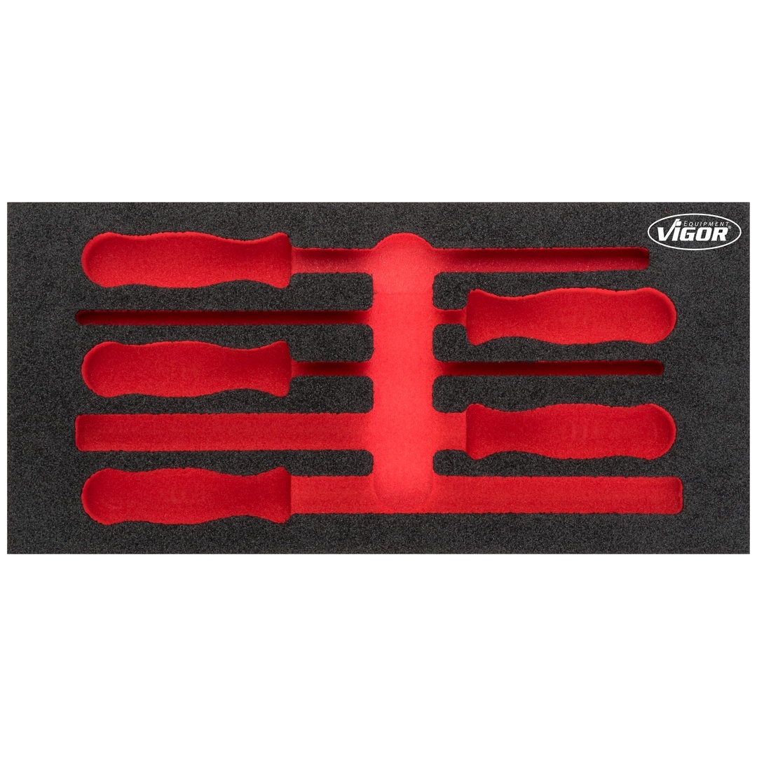 VIGOR Weichschaumeinlage, leer, V5072-L, (LxBxH) 393 x 188 x 35 mm