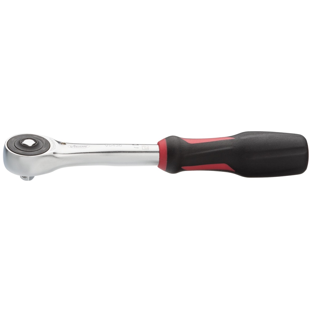 VIGOR 360° Drehgriff-Umschaltknarre, 1/4 (6,3 mm) Vierkant massiv, 176 mm