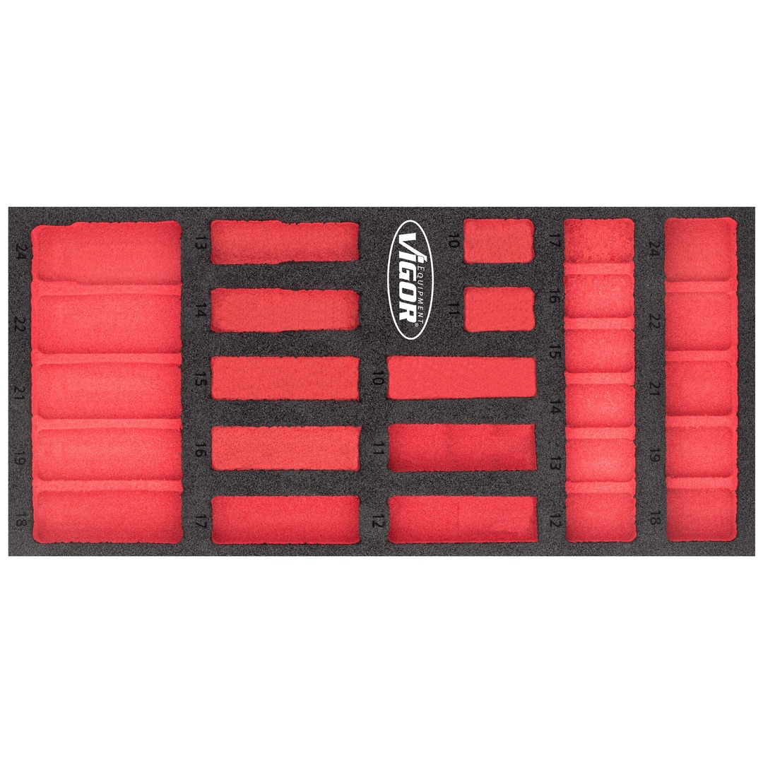 VIGOR Weichschaumeinlage, leer, V5602-L, (LxBxH) 393 x 188 x 35 mm