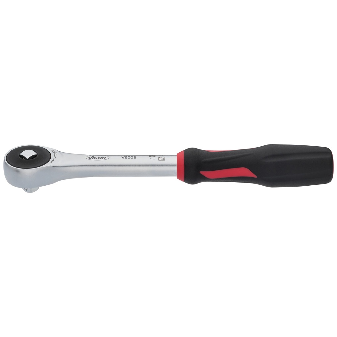 VIGOR 360° Drehgriff-Umschaltknarre, 3/8 (10 mm) Vierkant massiv, 237 mm