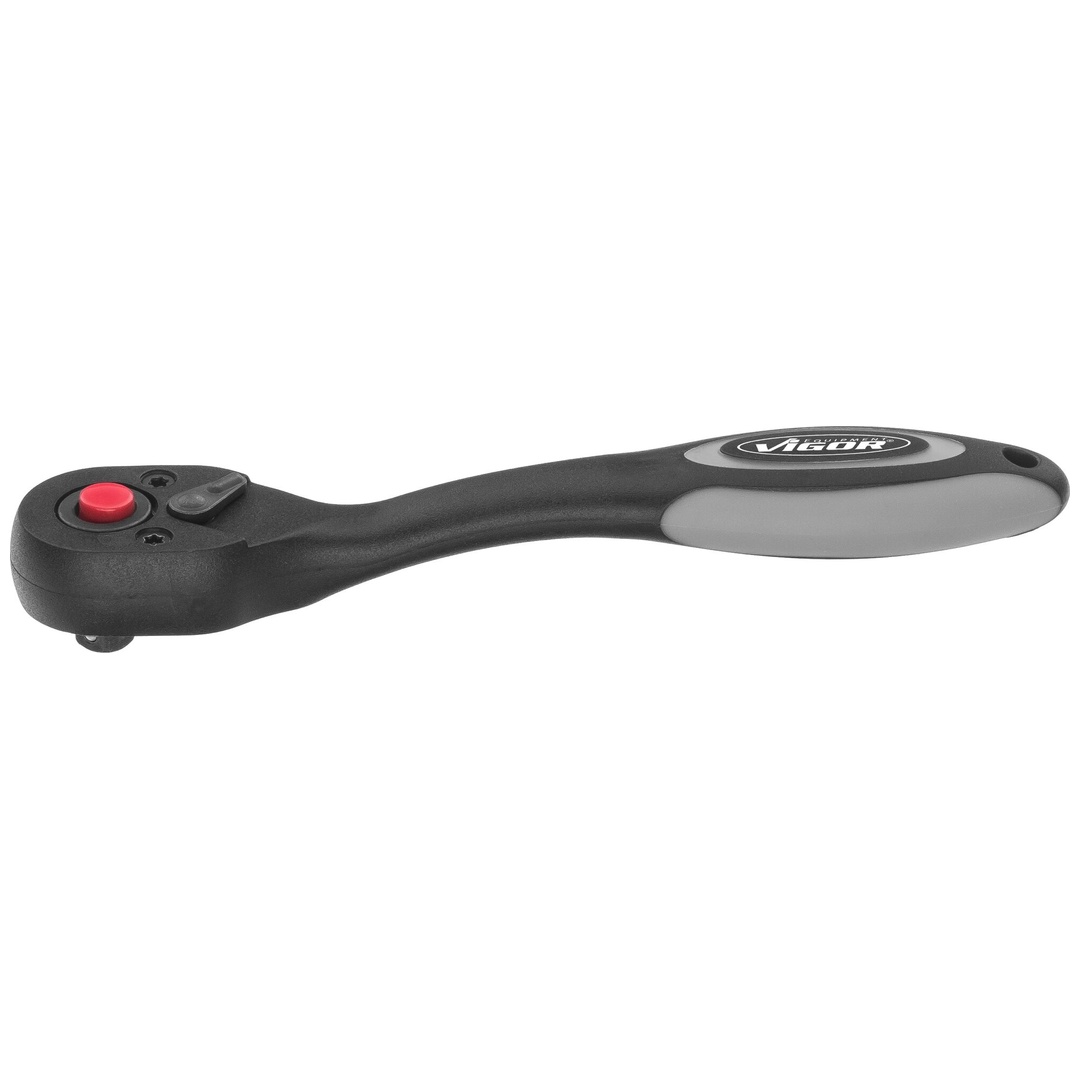 VIGOR Feinzahn-Umschaltknarre, 1/4 (6,3 mm) Vierkant massiv, 150 mm