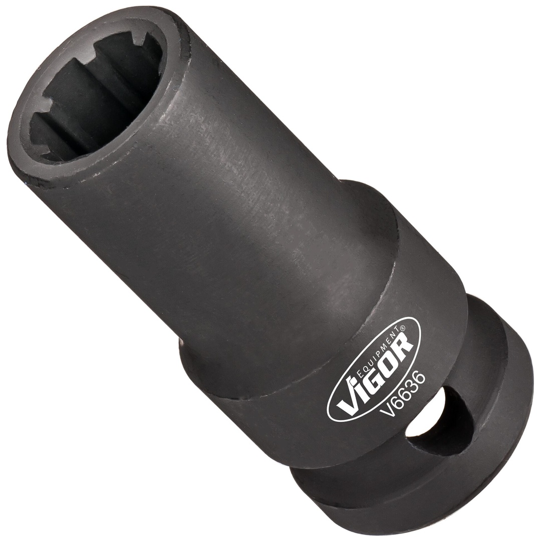 VIGOR Steckschlüsseleinsatz, 1/2 (12,5 mm) Vierkant hohl, Rillenprofil, SW 14 mm