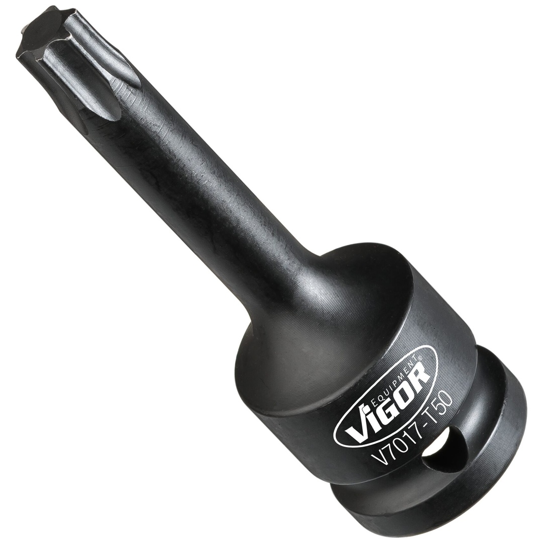 VIGOR Schlagschrauber Schraubendrehereinsatz, 1/2 (12,5 mm) Vierkant hohl, Innen TX Profil, SW T50