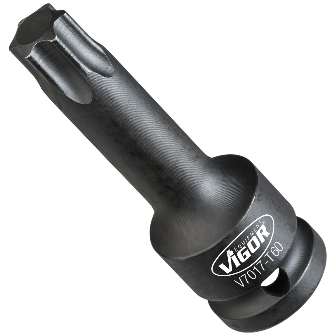 VIGOR Schlagschrauber Schraubendrehereinsatz, 1/2 (12,5 mm) Vierkant hohl, Innen TX Profil, SW T60