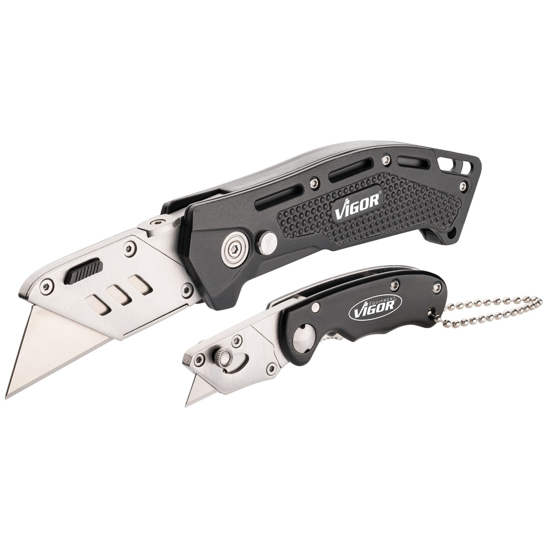 VIGOR Universal Klappmesser Satz, 2-tlg., Anzahl Werkzeuge: 2