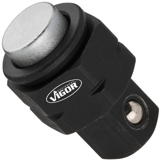 VIGOR Vierkant Adapter, Außen-Sechskant 22 mm, Vierkant massiv 12,5 mm (1/2")